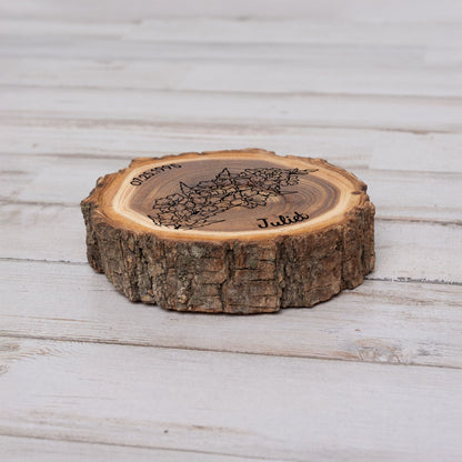 Personalized Birth Flower July Coaster, Real Wood Birth Month Flower Gift, Made in USA Birthday Gift for Her, Girlfriend, Wife, or Mom - Apparel & Accessories - Aylev