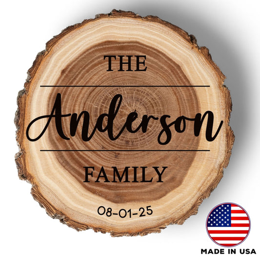 New Home Gift Coaster Set, Real Wood Coasters, Made in USA, Closing Gifts for Home Buyers, Personalized Wood Coaster Set, Housewarming Gift