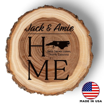 New Home Gift Coaster Set, Real Wood Coasters, Made in USA, Closing Gifts for Home Buyers, Personalized Wood Coaster Set, Housewarming Gift - Apparel & Accessories - Aylev