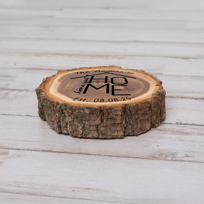 New Home Gift Coaster Set, Real Wood Coasters, Made in USA, Closing Gifts for Home Buyers, Personalized Wood Coaster Set, Housewarming Gift - Apparel & Accessories - Aylev