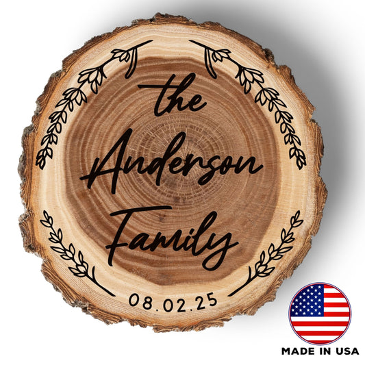 New Home Gift Coaster Set, Real Wood Coasters, Made in USA, Closing Gifts for Home Buyers, Personalized Wood Coaster Set, Housewarming Gift