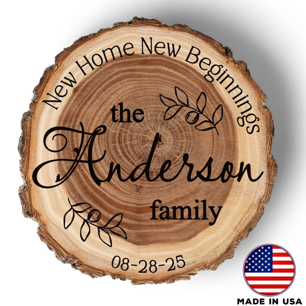 New Home Gift Coaster Set, Real Wood Coasters, Made in USA, Closing Gifts for Home Buyers, Personalized Wood Coaster Set, Housewarming Gift - Apparel & Accessories - Aylev