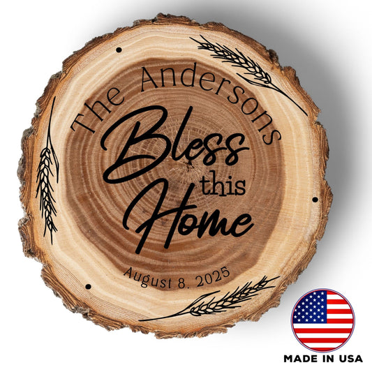 New Home Gift Coaster Set, Real Wood Coasters, Made in USA, Closing Gifts for Home Buyers, Personalized Wood Coaster Set, Housewarming Gift