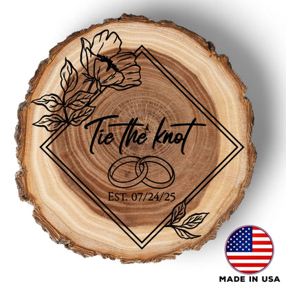 Wedding Coaster Set, Real Wood Coasters, Made in The USA, Wedding Guest Coasters, Personalized Wood Coaster Set, Custom Wedding Coasters - Apparel & Accessories - Aylev