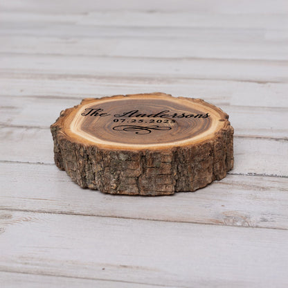 Wedding Coaster Set, Real Wood Coasters, Made in The USA, Wedding Guest Coasters, Personalized Wood Coaster Set, Custom Wedding Coasters - Apparel & Accessories - Aylev
