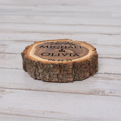 Wedding Coaster Set, Real Wood Coasters, Made in The USA, Wedding Guest Coasters, Personalized Wood Coaster Set, Custom Wedding Coasters - Apparel & Accessories - Aylev