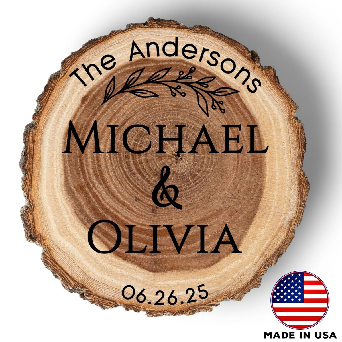Wedding Coaster Set, Real Wood Coasters, Made in The USA, Wedding Guest Coasters, Personalized Wood Coaster Set, Custom Wedding Coasters - Apparel & Accessories - Aylev