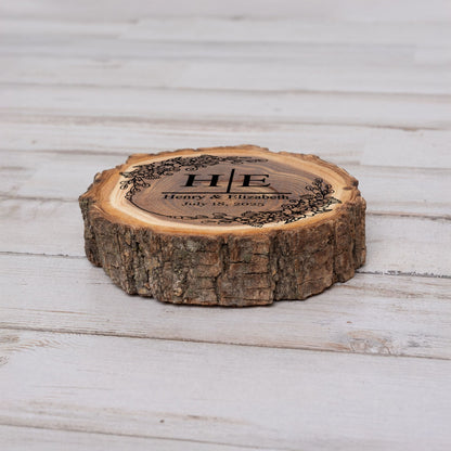 Wedding Coaster Set, Real Wood Coasters, Made in The USA, Wedding Guest Coasters, Personalized Wood Coaster Set, Custom Wedding Coasters - Apparel & Accessories - Aylev
