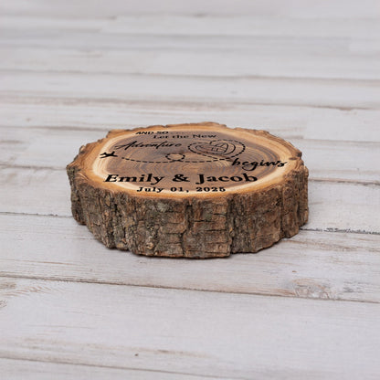 Wedding Coaster Set, Real Wood Coasters, Made in The USA, Wedding Guest Coasters, Personalized Wood Coaster Set, Custom Wedding Coasters - Apparel & Accessories - Aylev
