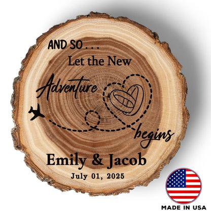 Wedding Coaster Set, Real Wood Coasters, Made in The USA, Wedding Guest Coasters, Personalized Wood Coaster Set, Custom Wedding Coasters - Apparel & Accessories - Aylev