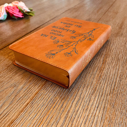 Custom Bilingual Bible, Biblia en Español Personalizada, Biblia Reina Valera 1960 en espanol, Spanish Bible, Christian Gifts - Religious Books - Aylev