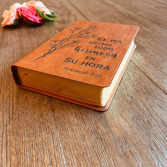 Custom Bilingual Bible | Biblia en Español Personalizada | Biblia Reina Valera 1960 en espanol | Spanish  Bible Christian Gifts - Aylev