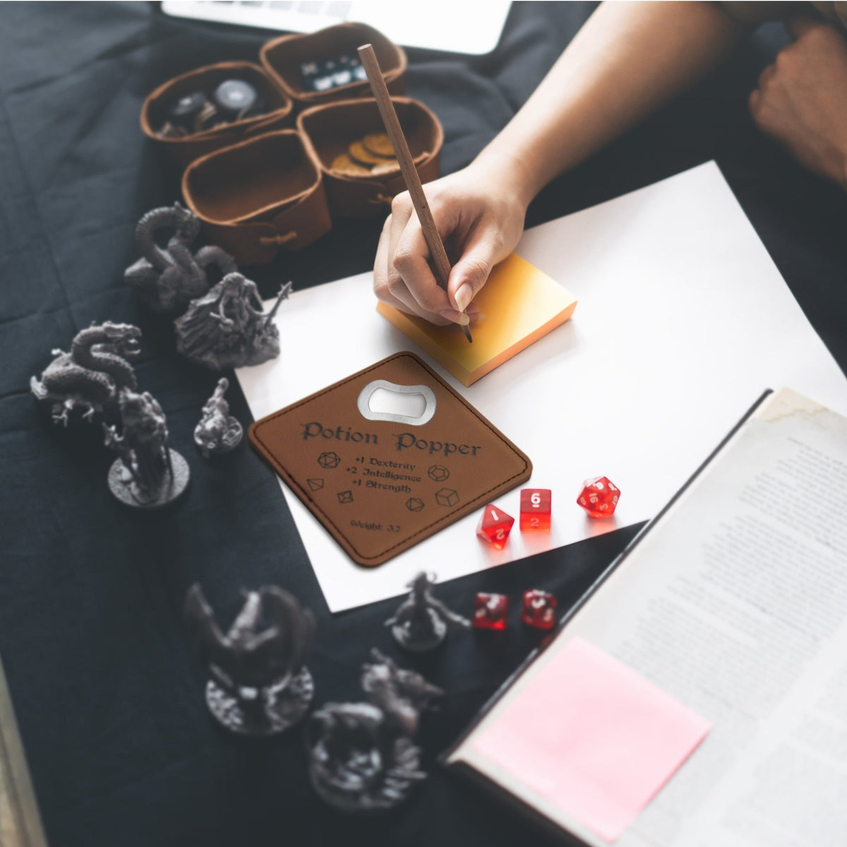 Dungeons and Dragons Potion Popper, DnD Coaster Bottle Opener, DnD Gift for Men, Dungeon Master Gift, DnD Stuff, D&D Gifts - Apparel & Accessories - Aylev