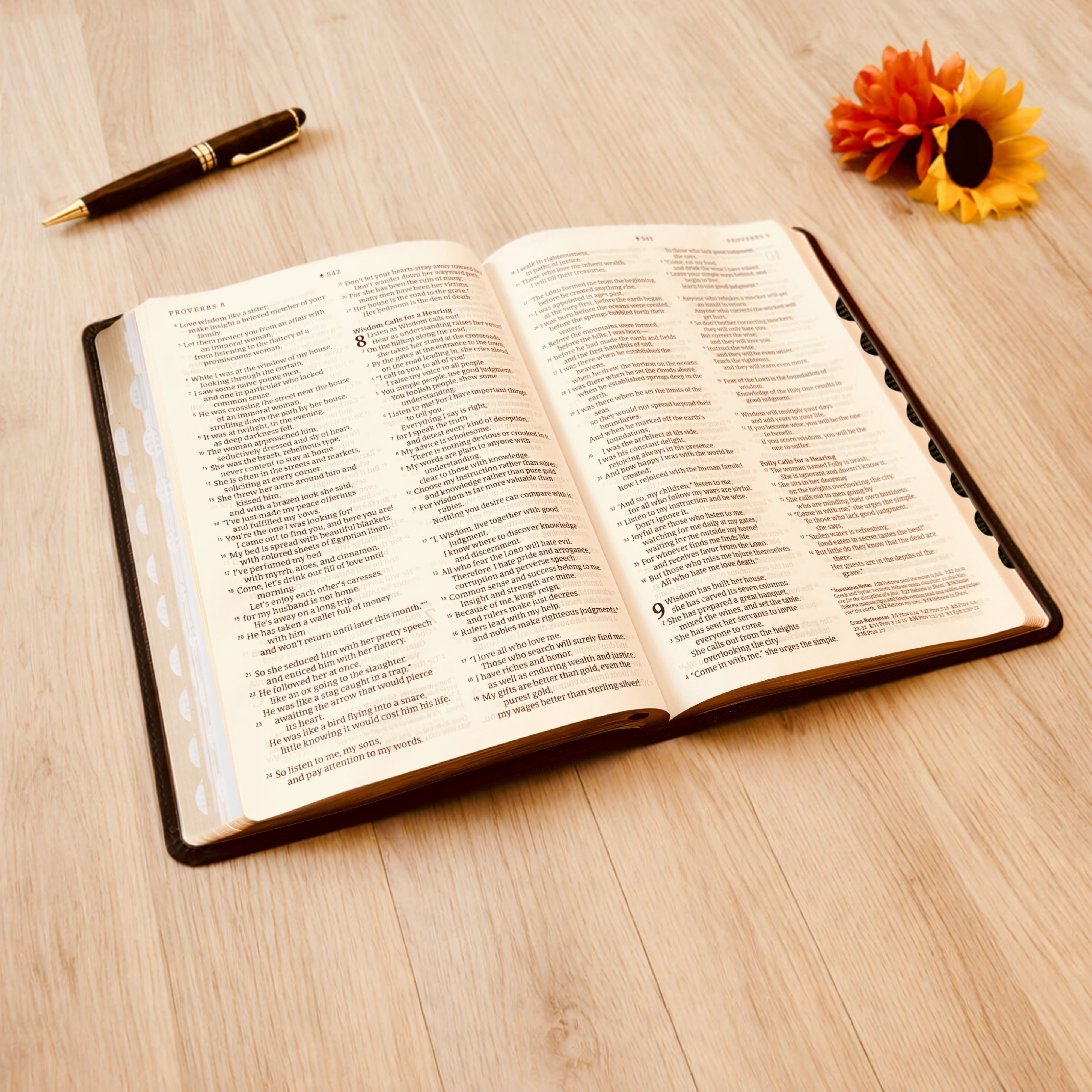 Personalized NLT Bible with Name Engraved, Large Print Thinline Reference Bible, Custom Engraved Name, Baptism Gift, Wedding Gift