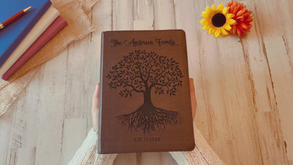 Personalized Family Bible, Custom ESV Single Column Journaling Family Bible, Engraved Bible, Wedding Gifts Christian Gifts Anniversary Gifts