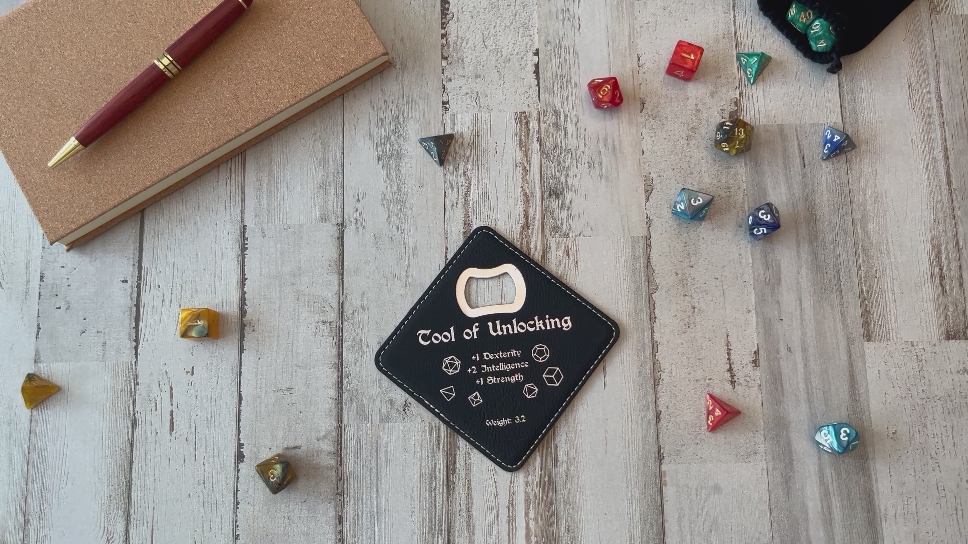 Dungeons and Dragons Tool of Unlocking DnD Coaster Bottle Opener | DnD Gift for Men | Dungeon Master Gift | DnD Stuff | D&D Gifts