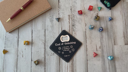 Dungeons and Dragons Tool of Unlocking, DnD Coaster Bottle Opener, DnD Gift for Men, Dungeon Master Gift, DnD Stuff, D&D Gifts