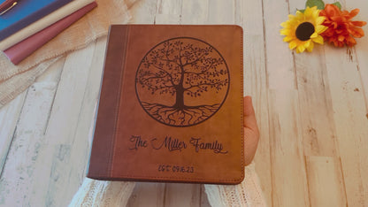 Personalized Family Bible, Custom ESV Family Tree Study Bible, Engraved Bible, Wedding Bible, Christian Gifts, Family Bible for Wedding