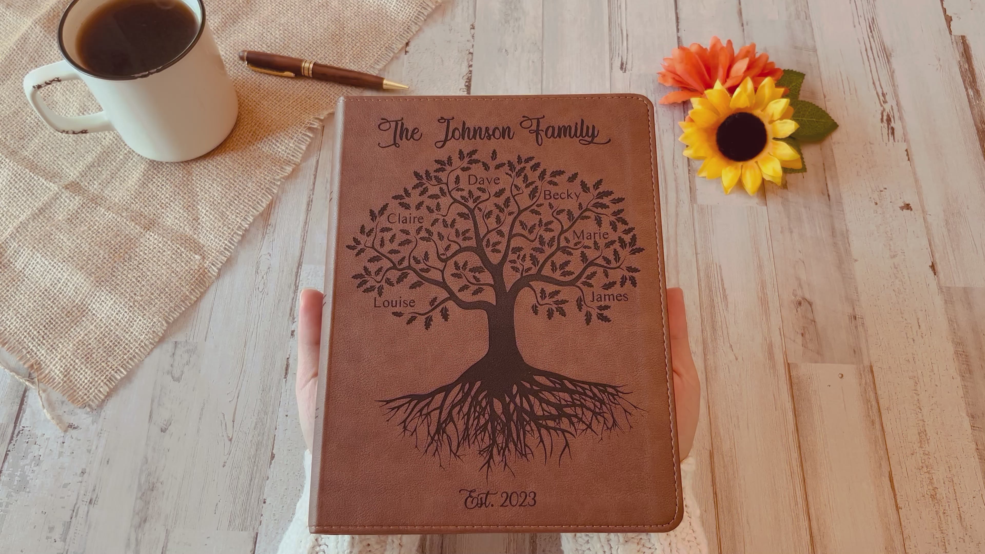 Personalized Family Bible | Custom KJV Family Tree Wide Margin Bible | Engraved Bible Wedding Bible Christian Gifts Family Bible for Wedding