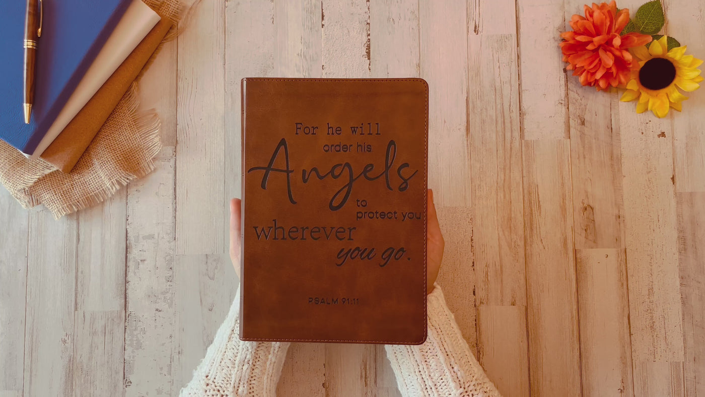 Personalized ESV Bible | Large Print Bible | Custom Bible Engraved English Standard Version | Christian Gifts Religious Gifts Baptism Gifts