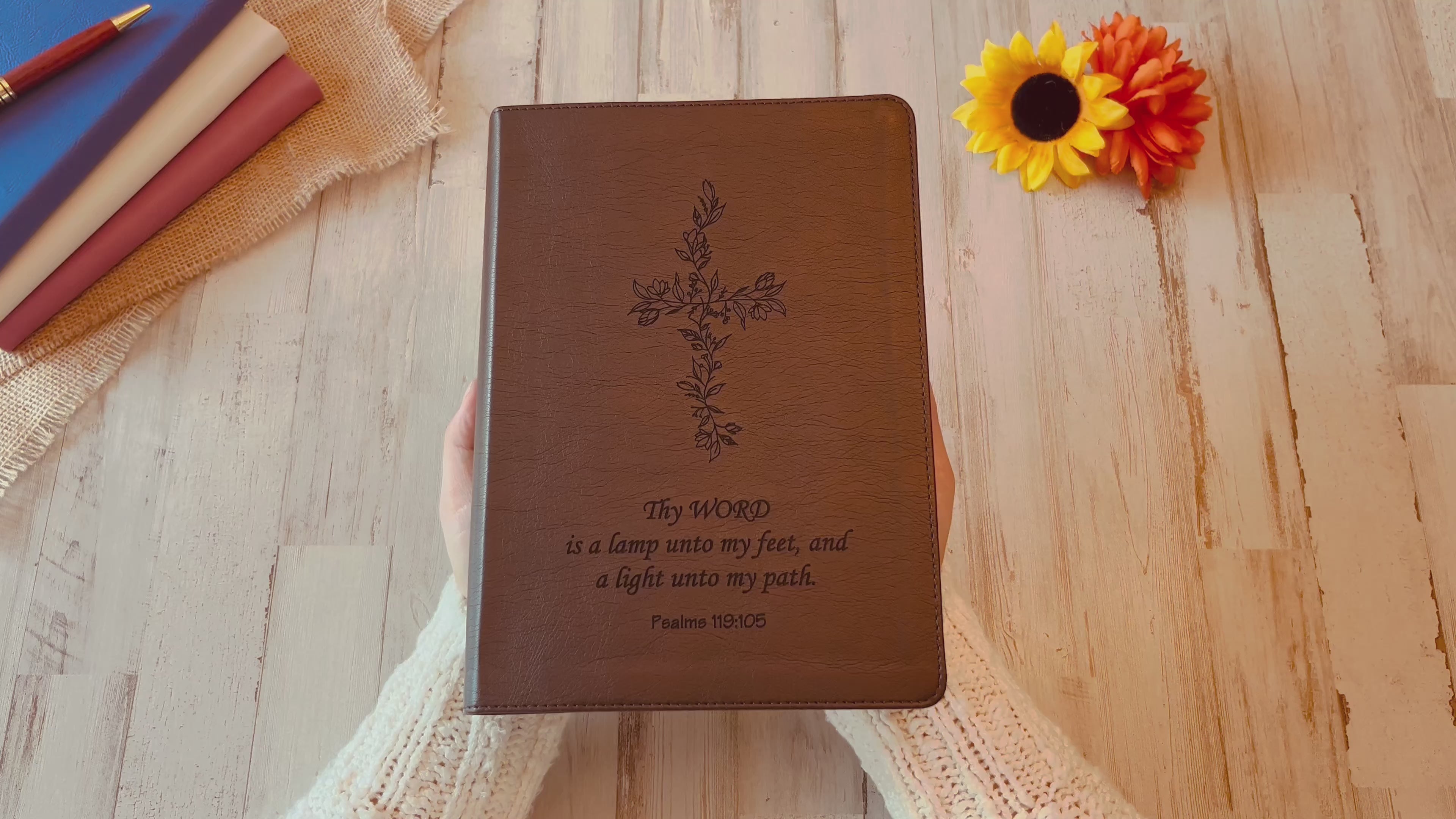 Personalized ESV Bible: Create Your Own Custom Engraved Design with a Designer, Large Print Journaling English Standard Holy Bible