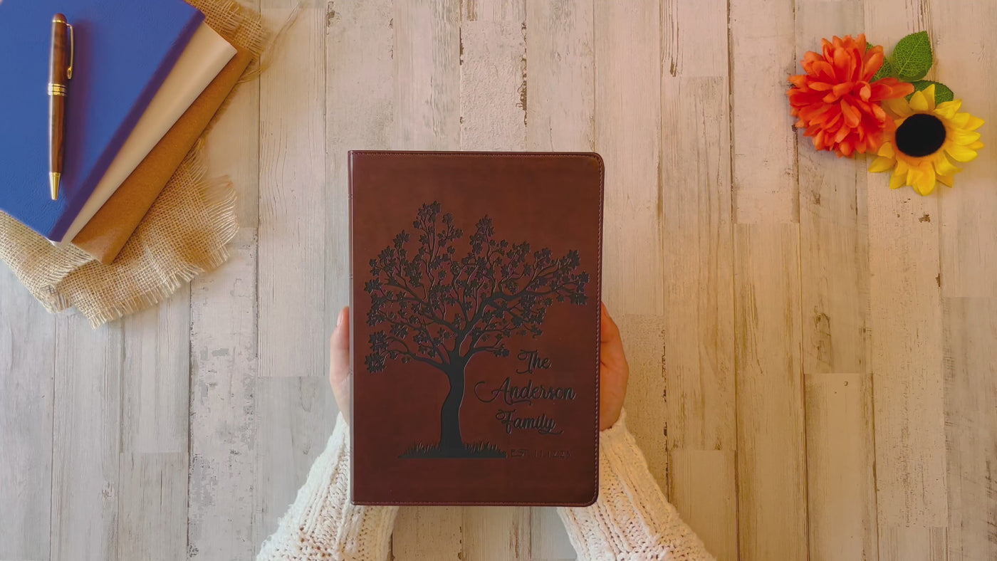 Personalized Family Bible | Custom ESV Family Bible | Engraved Family Bible Wedding Bible Christian Gifts Family Tree Bible for Wedding