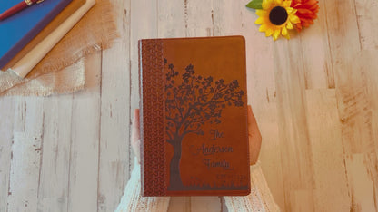 Personalized Family Bible, Custom KJV Family Tree Study Bible, Engraved Bible, Wedding Bible, Christian Gifts, Family Bible for Wedding