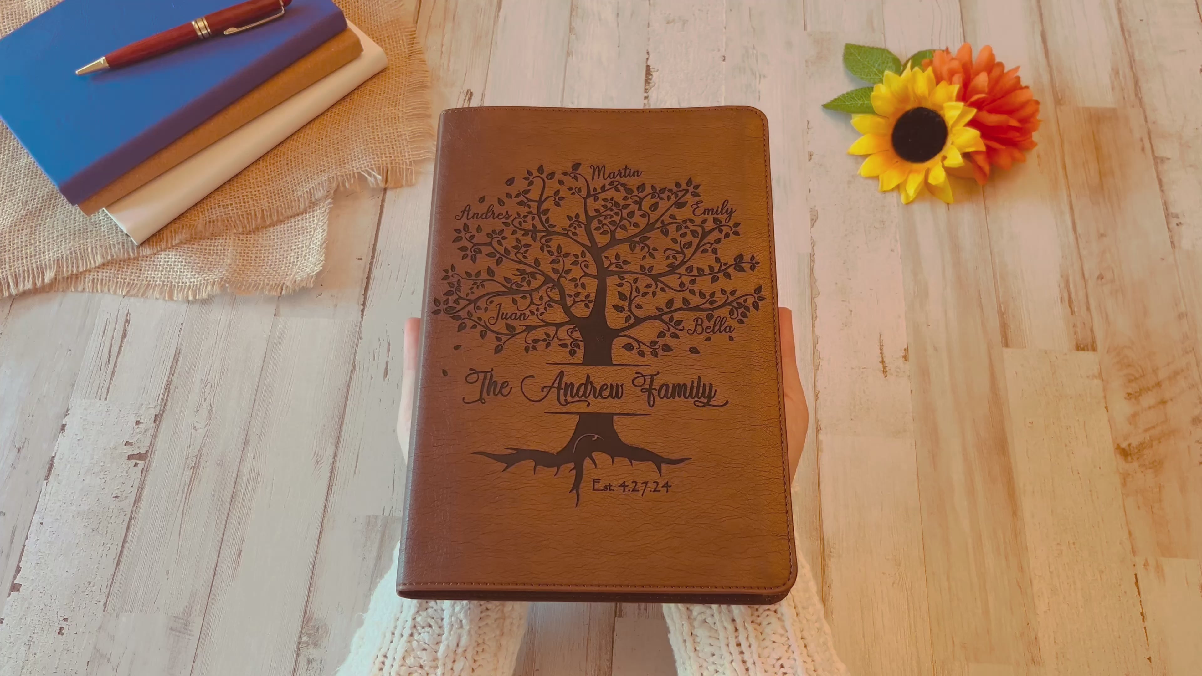 Personalized Family Bible, Custom NLT Family Tree Reference Bible, Engraved Bible, Wedding Bible, Christian Gifts, Family Bible for Wedding