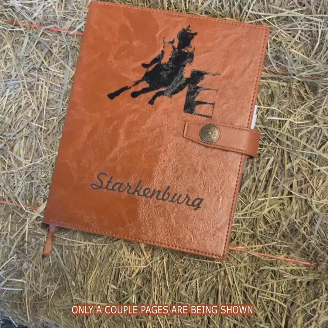 Personalized Barrel Racing Log Book | Barrel Racing Journal & Planner | Barrel Racing Gifts | Horse Gifts | Horse Journal Barrel Racing Tack