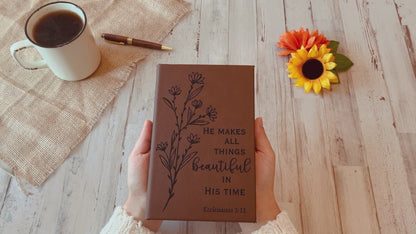 Custom Prayer Journal, Bible Study Journal, Daily Prayer Bible Journal, Prayer Journal for Women men, Bible Accessories Bible Study Supplies