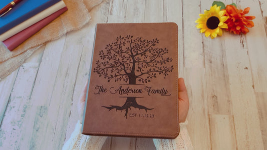 Personalized Family Bible, Custom KJV Family Tree Wide-Margin Bible, Engraved Bible, Wedding Bible, Christian Gifts Family Bible for Wedding