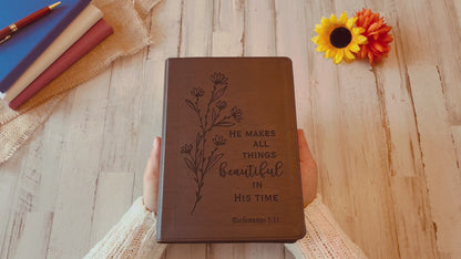 Custom ESV Bible, ESV Journaling Bible, Custom Engraved English Standard Version, Christian Gifts, Baptism Gifts, ESV Bible Women