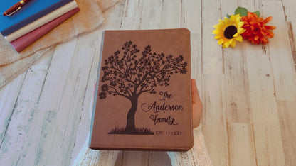 Personalized Family Bible, Custom KJV Family Tree Wide-Margin Bible, Engraved Bible, Wedding Bible, Christian Gifts Family Bible for Wedding