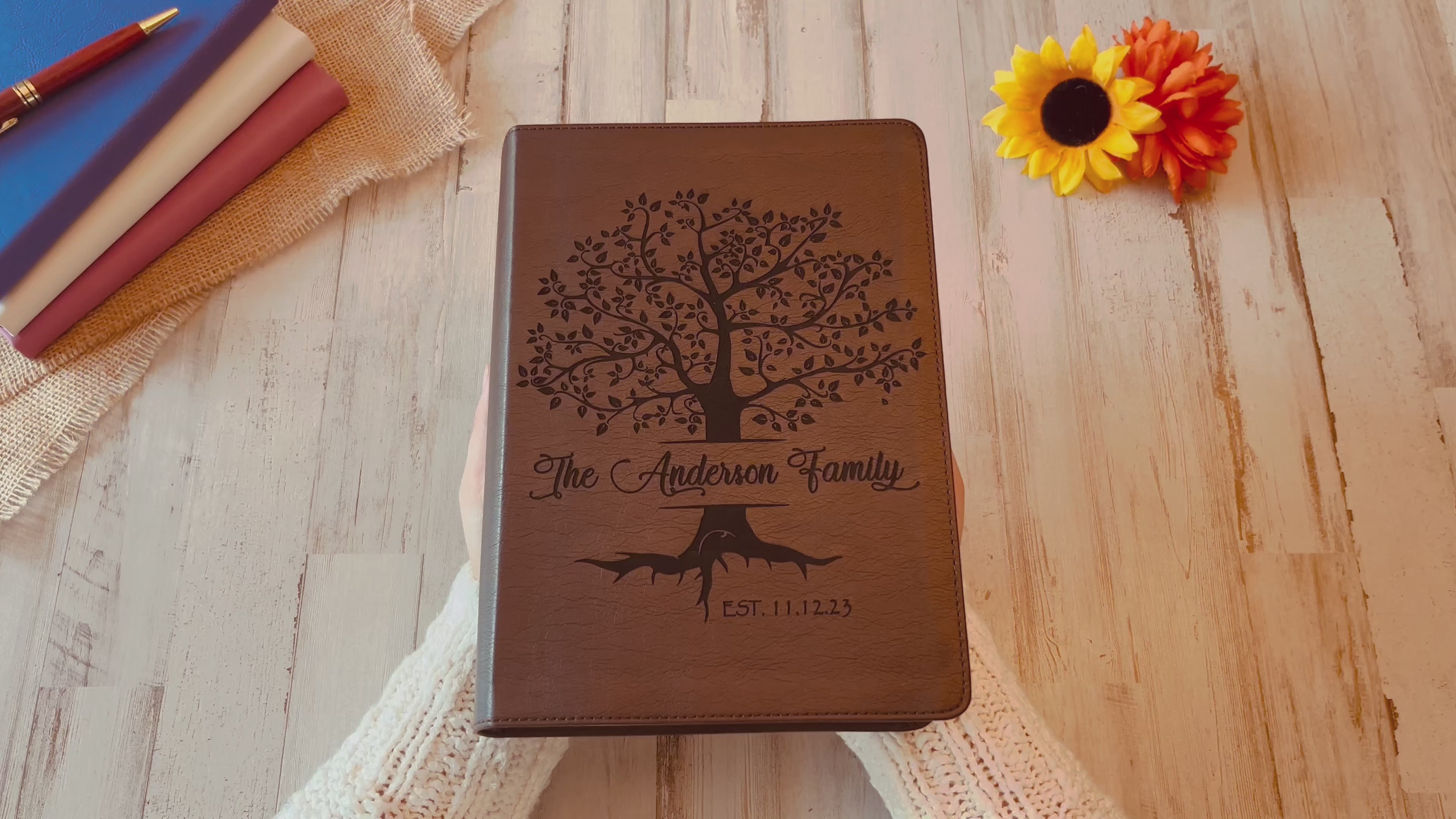 Personalized Family Bible, Custom ESV Single Column Journaling Family Bible, Engraved Bible, Wedding Gifts Christian Gifts Anniversary Gifts