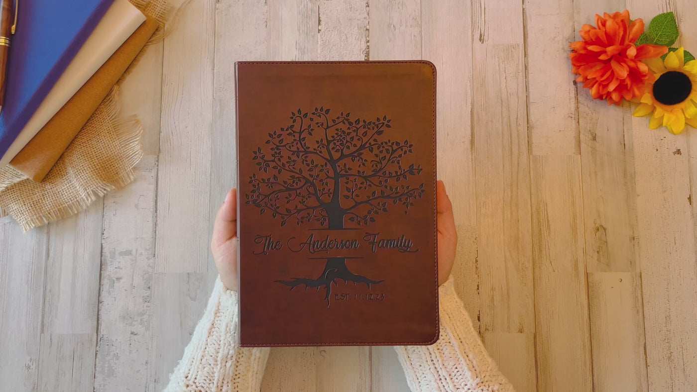 Personalized Family Bible | Custom ESV Family Bible | Engraved Family Bible Wedding Bible Christian Gifts Family Tree Bible for Wedding