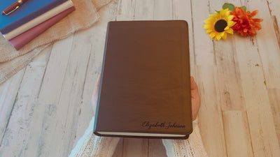 Personalized ESV Bible | ESV Journaling Bible | Custom Engraved Name | English Standard Version Christian Gifts Bible Name Engraved