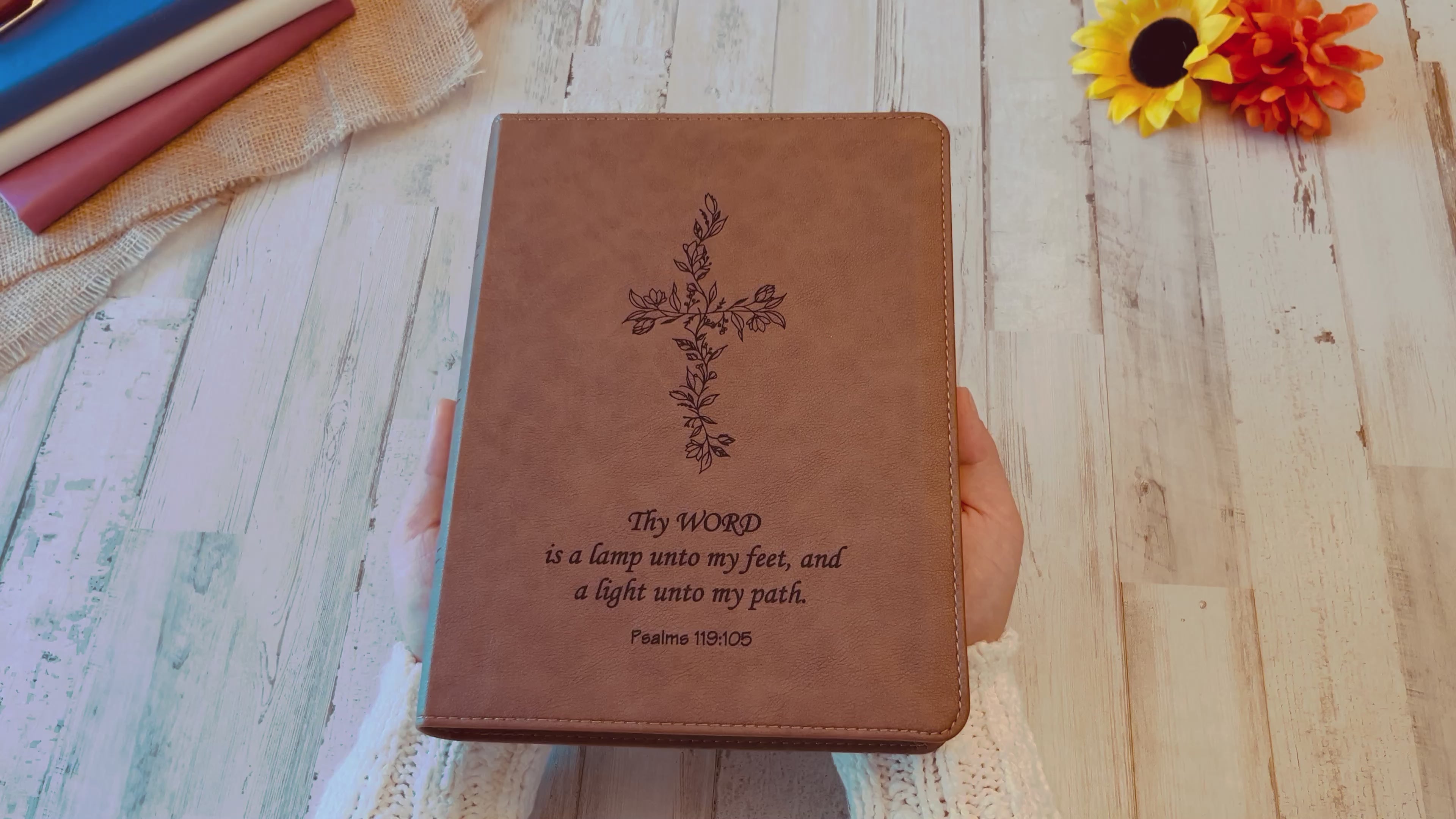 Personalized KJV Bible: Create Your Own Custom Engraved Design with a Designer, Large Print Red Letter Wide-Margin King James Holy Bible