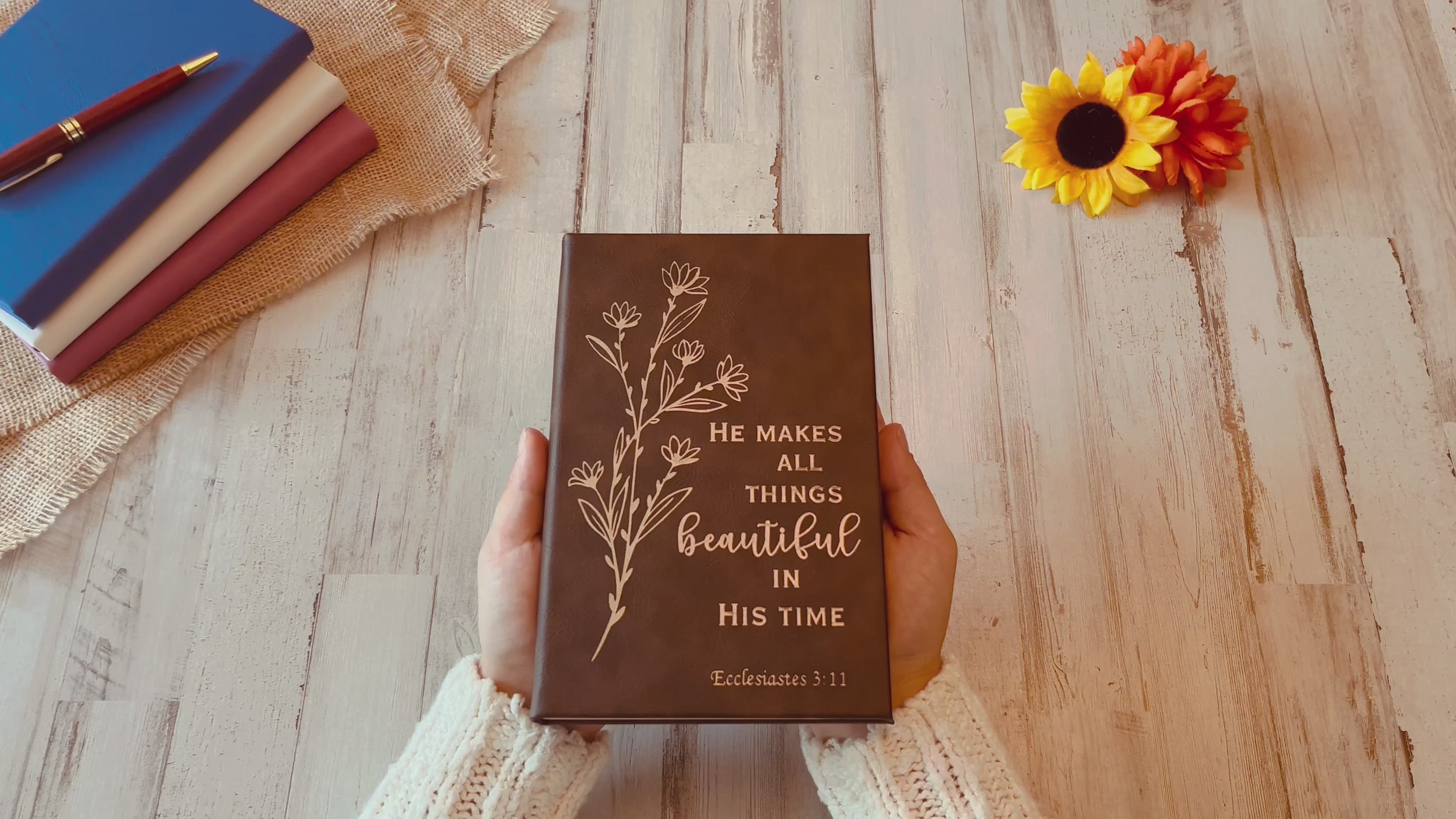 Custom Prayer Journal, Bible Study Journal, Daily Prayer Bible Journal, Prayer Journal for Women men, Bible Accessories Bible Study Supplies