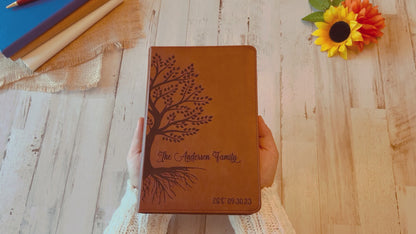 Personalized Family Bible, Custom ESV/RVR Biblia en Español Personalizada, Biblia Reina Valera 1960 en espanol Spanish Bible, Christian Gifts