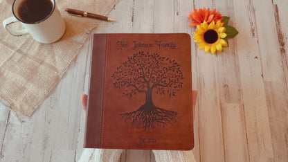Personalized Family Bible, Custom ESV Family Tree Study Bible, Engraved Bible, Wedding Bible, Christian Gifts, Family Bible for Wedding