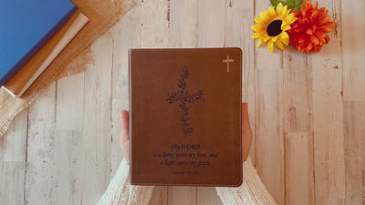 Personalized NIV Bible | NIV Journaling Study Bible | Custom Engrave New International Version | Christian Gifts Baptism Gifts ESV Bible Women