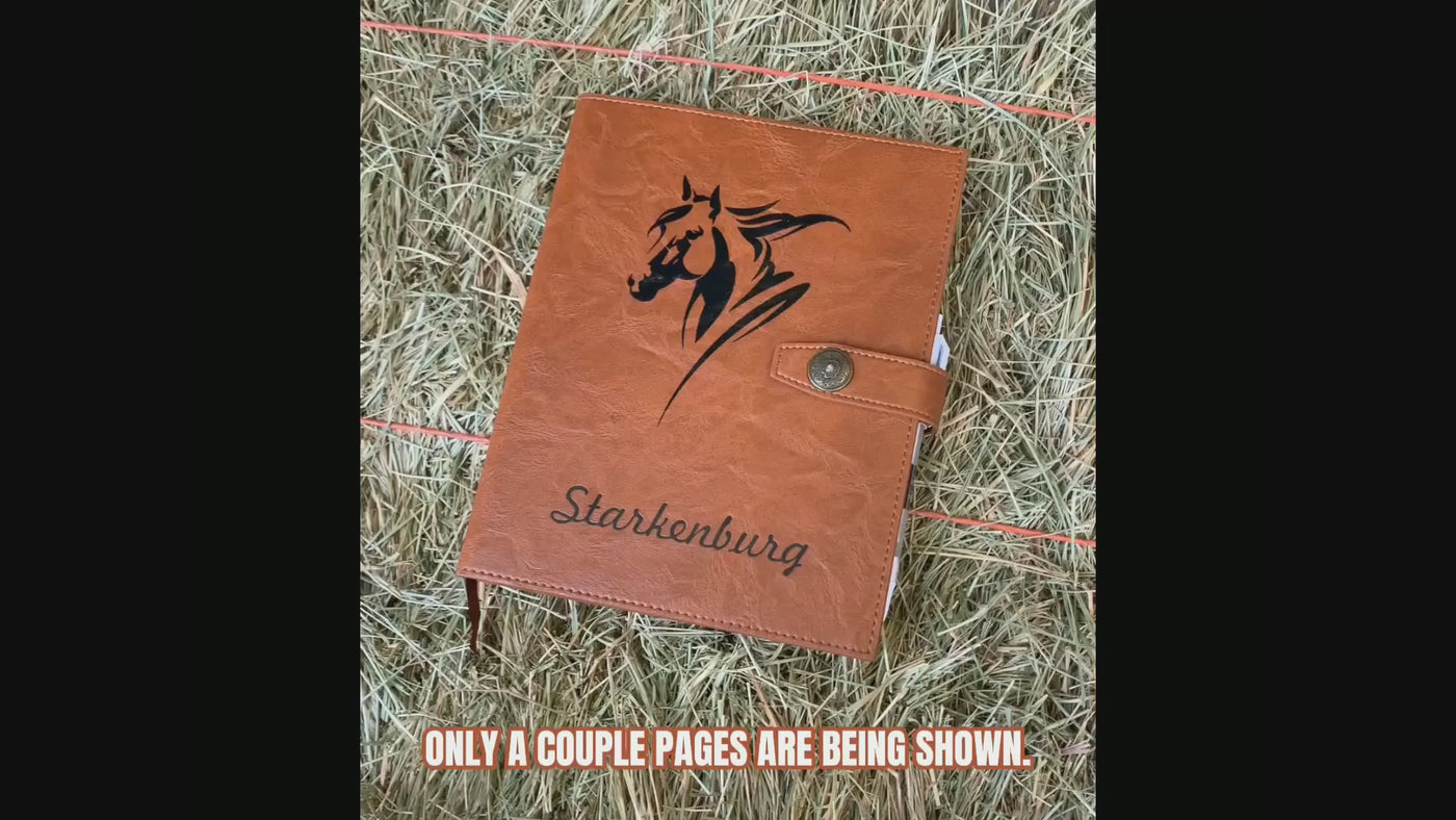 Personalized Horse Journal | Track Everything about Your Horse | Equestrian Journal | Horse Gifts | Horse Tack | Equestrian Gifts|HorseStuff