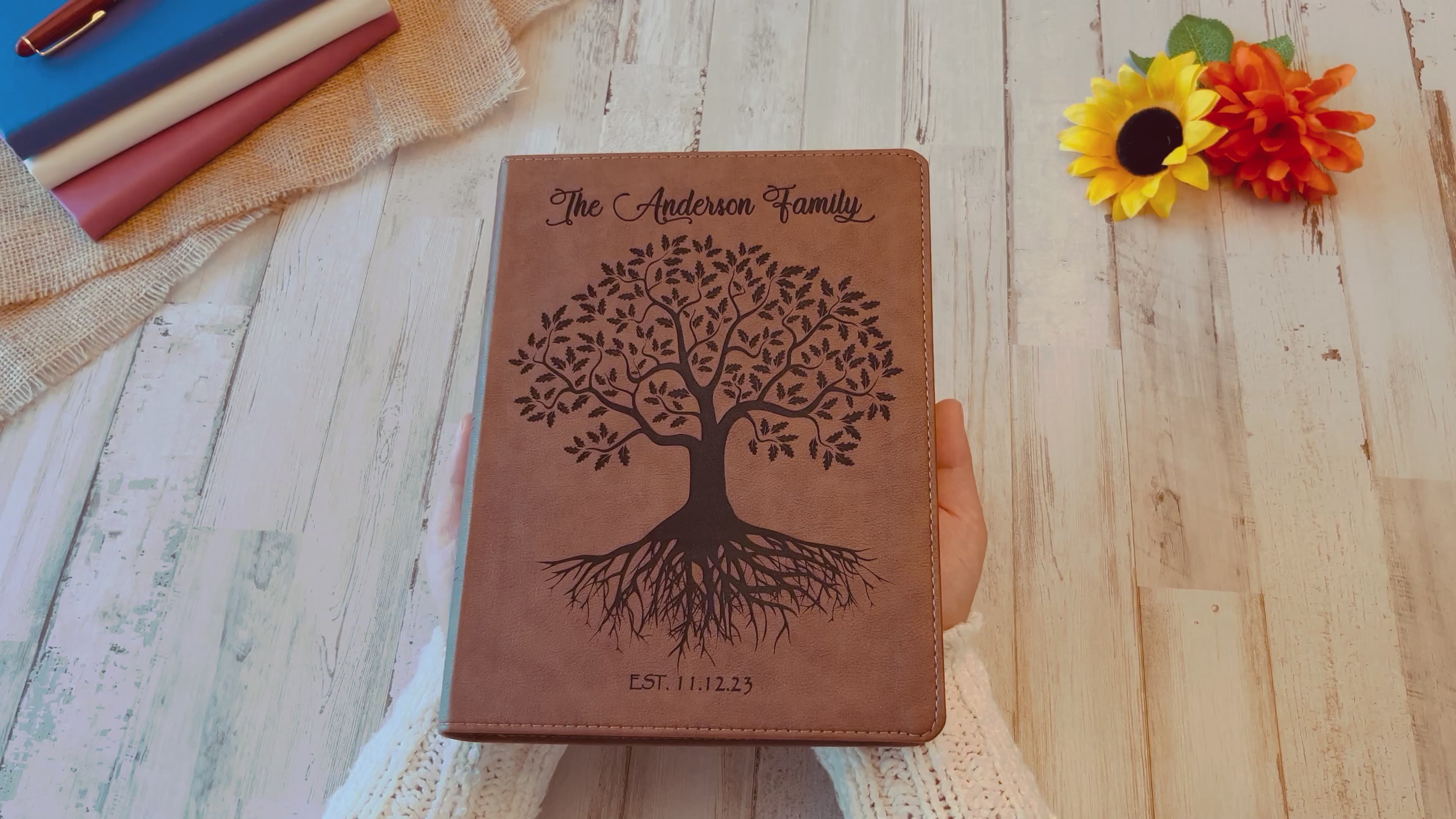 Personalized Family Bible, Custom KJV Family Tree Wide-Margin Bible, Engraved Bible, Wedding Bible, Christian Gifts Family Bible for Wedding