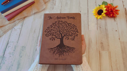 Personalized Family Bible, Custom KJV Family Tree Wide-Margin Bible, Engraved Bible, Wedding Bible, Christian Gifts Family Bible for Wedding