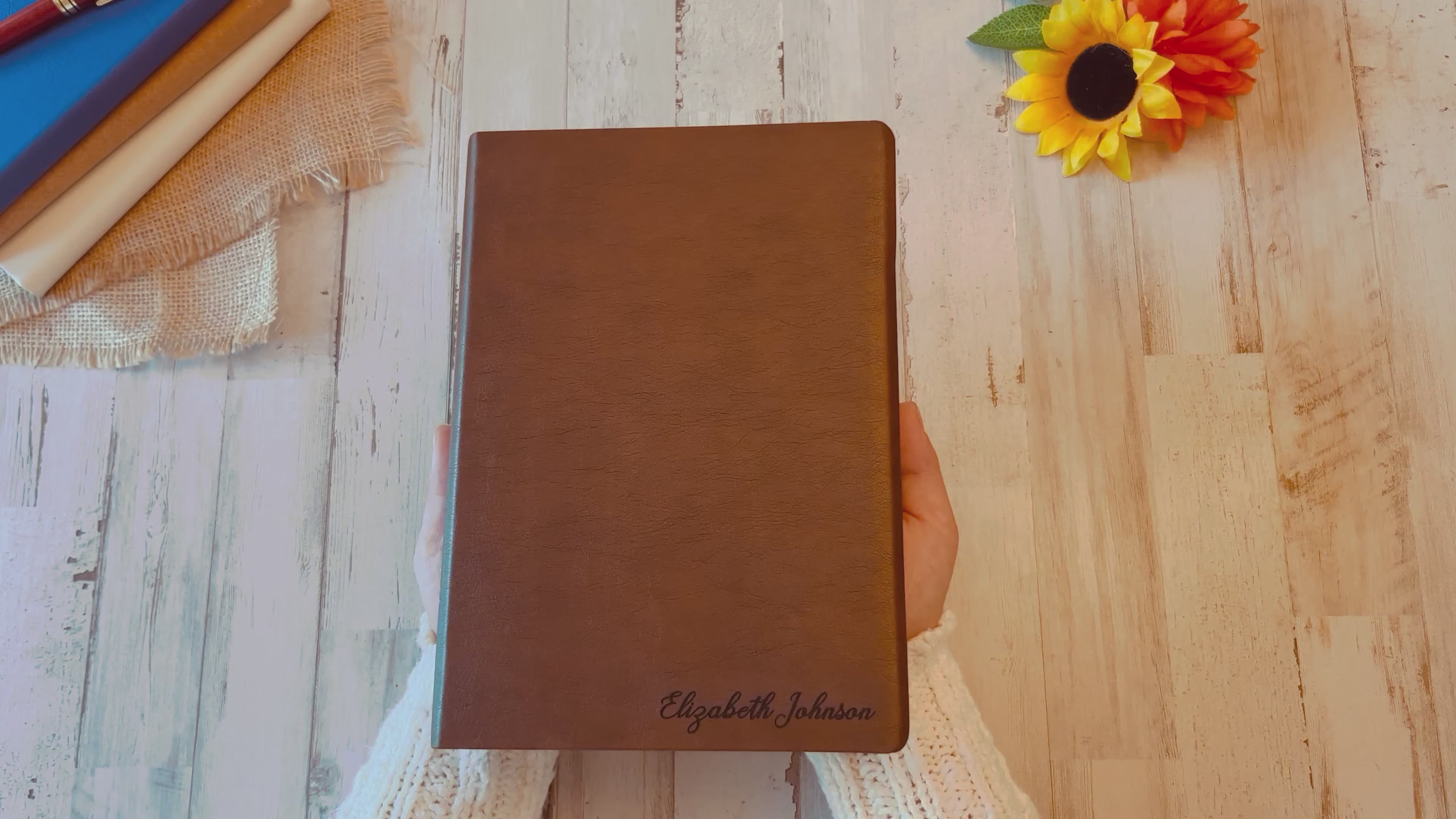 Personalized NASB Bible | NASB Giant Print Bible | Custom Engraved Name | New American Standard Bible Christian Gifts Bible Name Engraved