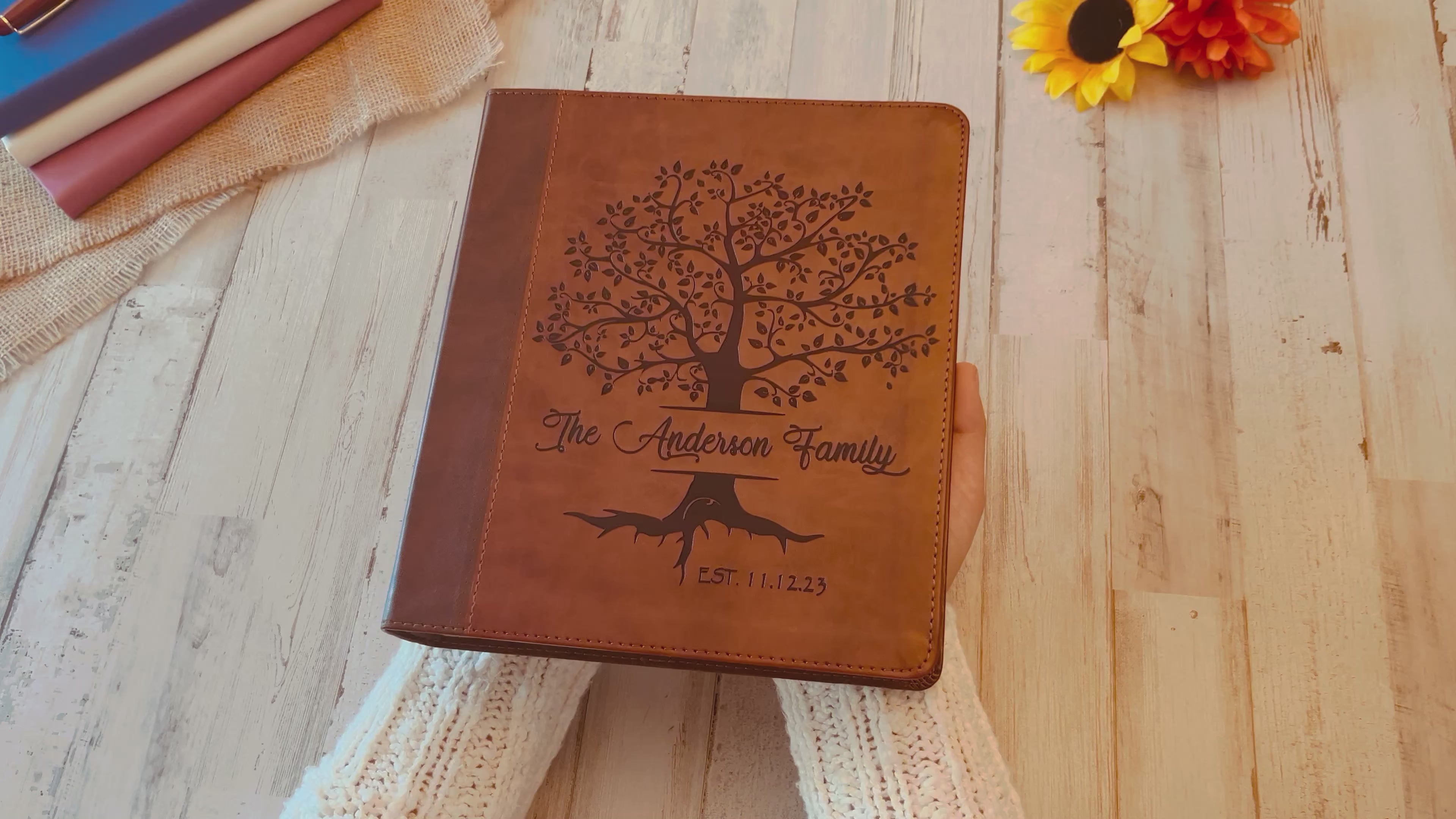 Personalized Family Bible | Custom ESV Family Tree Study Bible | Engraved Bible Wedding Bible Christian Gifts Family Bible for Wedding