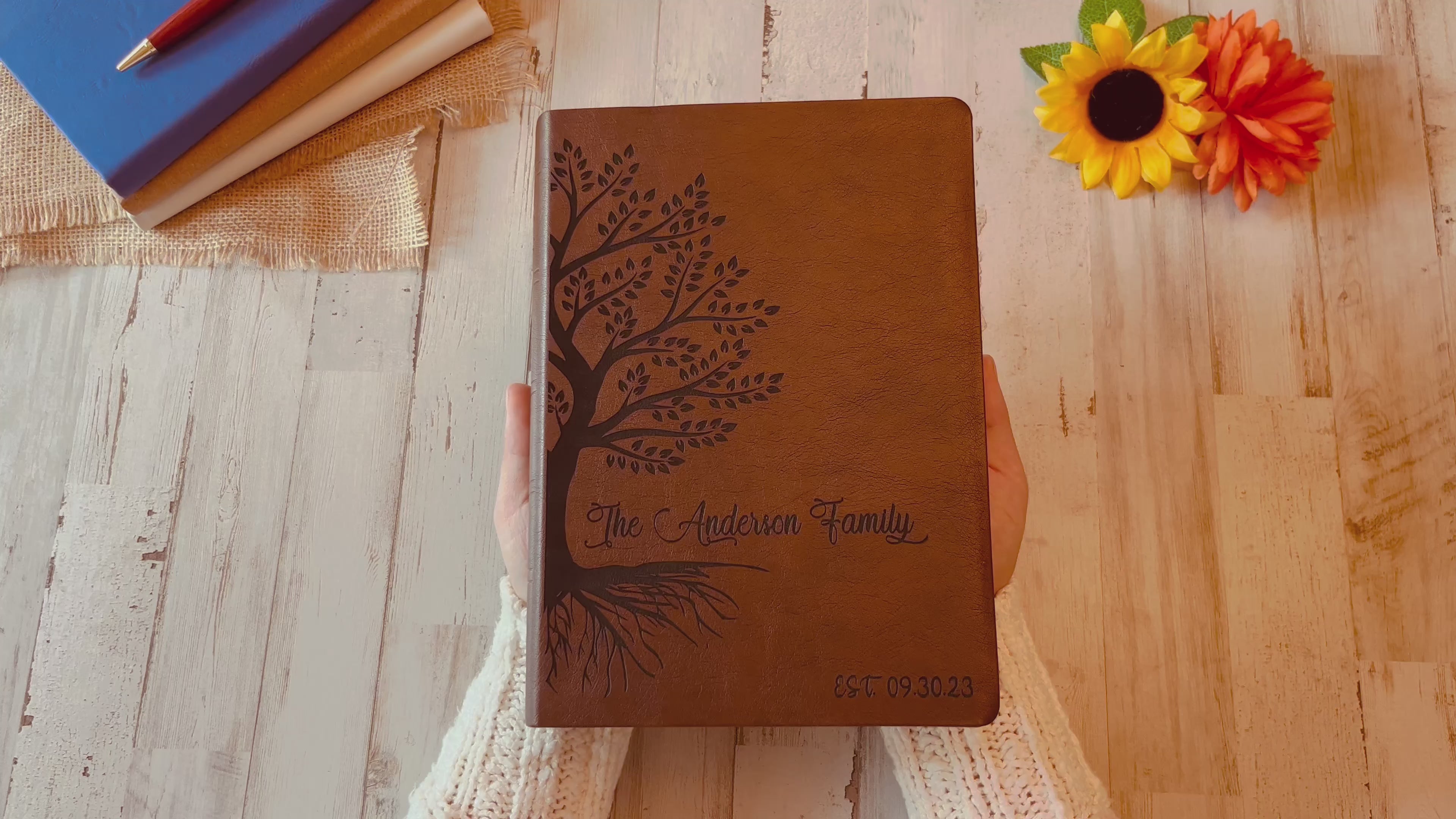 Personalized Family Tree Bible, Custom NASB Family Tree Giant Print Bible, Engraved Bible, Wedding Bible, Christian Gifts, Anniversary Gifts