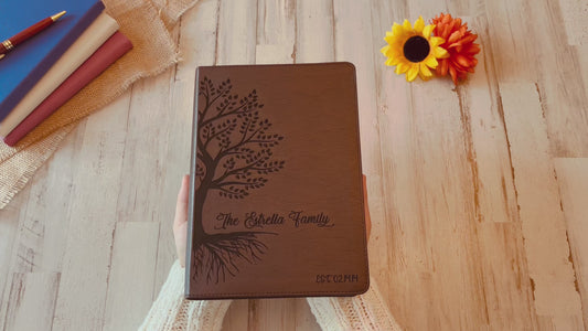 Personalized Family Bible, Custom ESV Single Column Journaling Family Bible, Engraved Bible, Wedding Gifts Christian Gifts Anniversary Gifts