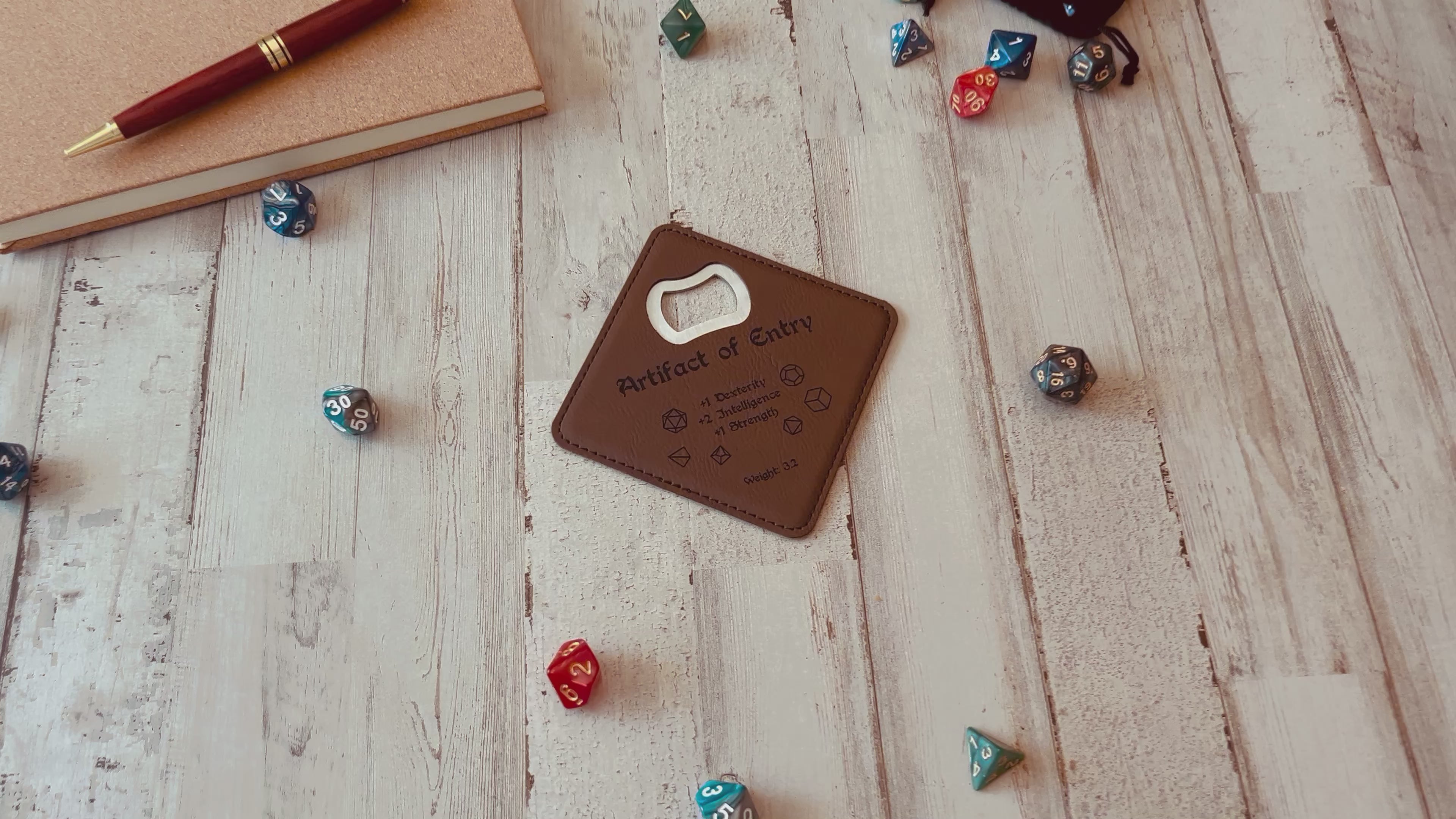 Dungeons and Dragons Artifact of Entry DnD Coaster Bottle Opener | DnD Gift for Men | Dungeon Master Gift | DnD Stuff | D&D Gifts