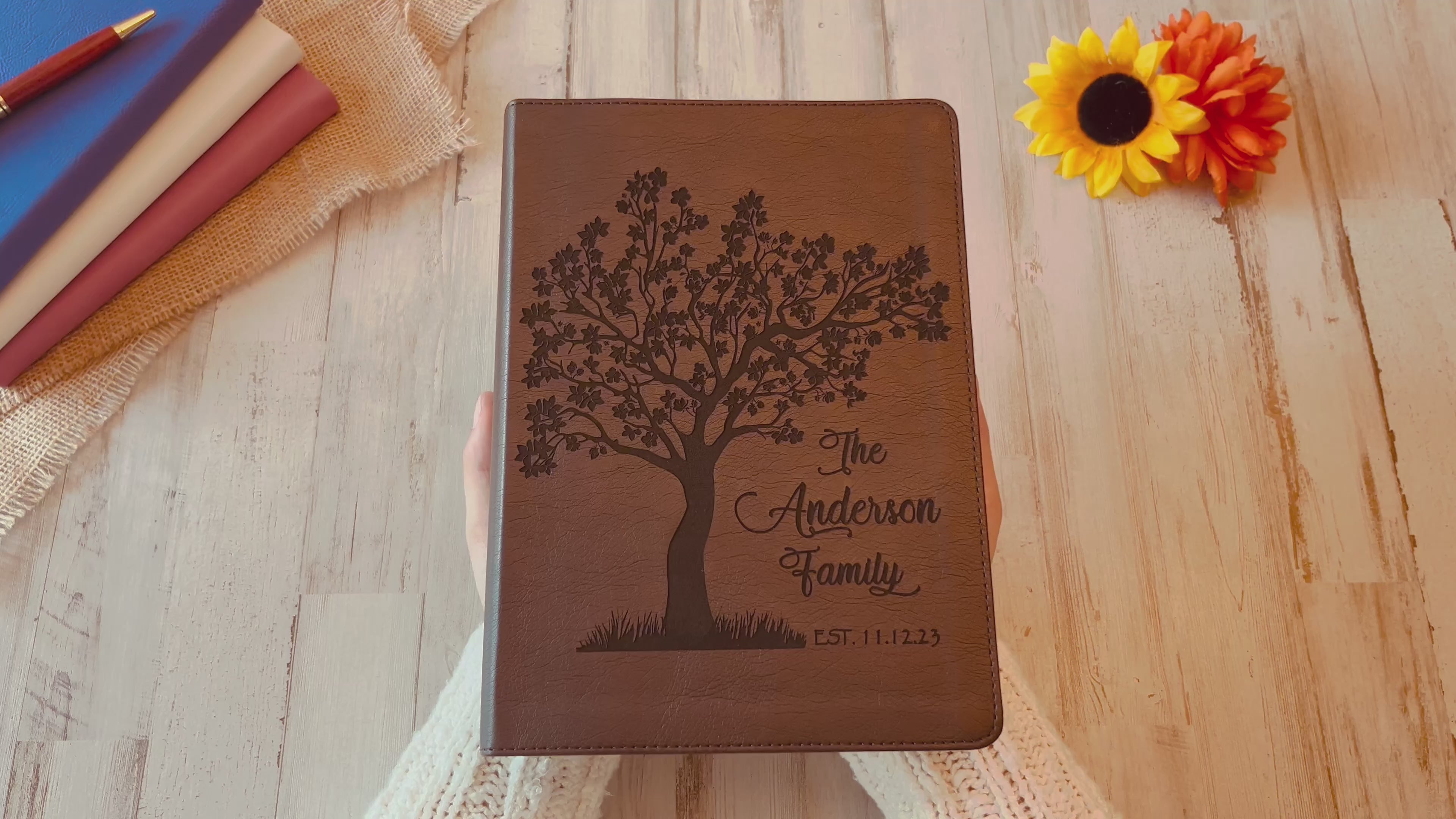 Personalized Family Bible, Custom ESV Single Column Journaling Family Bible, Engraved Bible, Wedding Gifts Christian Gifts Anniversary Gifts